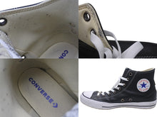 Load image into Gallery viewer, 極美品 CHROME HEARTS クロムハーツ コンバース クロスパッチ オールレザー サイズ30cm ブラック レザー 中古 4b006070