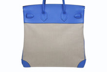 Load image into Gallery viewer, HERMES エルメス オータクロア40 ハンドバッグ Z刻印 ブルーイドラ エバーカラー トワルキャンプ シルバー金具 4b006072