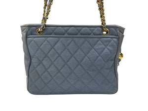 CHANEL シャネル マトラッセライン ショルダーバッグ 2番台 キャンバス カーフスキン ゴールド金具 良品 中古 4b006078