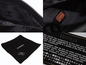 CHANEL シャネル チョコバー トートバッグ ショルダーバッグ 7番台 パテントレザー エナメル ココマーク ブラック 美品 中古 4b006080