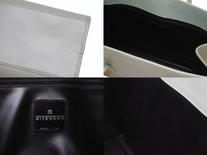 極美品 GIVENCHY ジバンシー SAC SPECIAL TOTE BAG サック スペシャル トートバッグ レザー エンボスロゴ ジェダイ ミント 中古 4b006090 