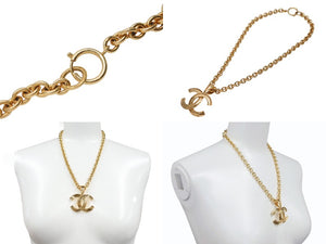 極美品 CHANEL シャネル VINTAGE ヴィンテージ ココマーク ネックレス 重量約65.6g 94P刻印 全長約50cm ゴールド メタル GP 中古 4b006095