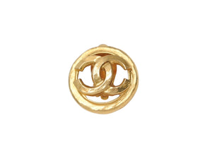 極美品 CHANEL シャネル ココマーク ラウンドイヤリング 重量約15.2g 04P刻印 ゴールド メタル GP 両耳用 中古 4b006098