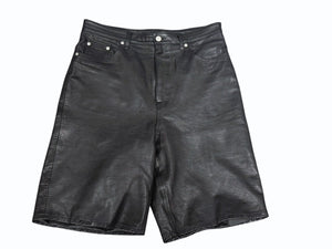 BREATH ブレス NEWRICH LEATHER SHORTS ニューリッチ レザーショーツ ブラック ゴートスキン BR25SS P1001 サイズL 美品 中古 4b006099 