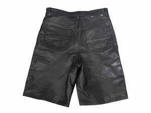 BREATH ブレス NEWRICH LEATHER SHORTS ニューリッチ レザーショーツ ブラック ゴートスキン BR25SS P1001 サイズL 美品 中古 4b006099 