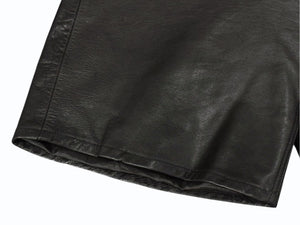 BREATH ブレス NEWRICH LEATHER SHORTS ニューリッチ レザーショーツ ブラック ゴートスキン BR25SS P1001 サイズL 美品 中古 4b006099 