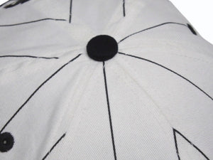 極美品 SAINT MICHAEL × Public Enemy セントマイケル パブリックエネミー 24AW キャップ ブラック ホワイト OS SM-YS1-0000-C22 サイズOS 中古 4b006100 