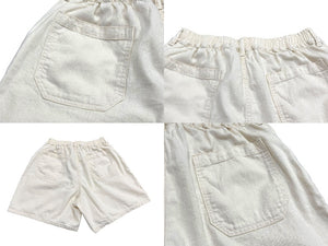Softhypen ソフトハイフン ショーツ ハーフパンツ MGMFP251304 JAPAN製 コットン アイボリー 美品 中古 4b006101