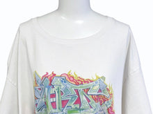 Load image into Gallery viewer, GALLERY DEPT ギャラリーデプト 半袖Tシャツ グラフィティ トップス USA製 コットン ホワイト マルチカラー サイズXL 美品 中古 4b006106