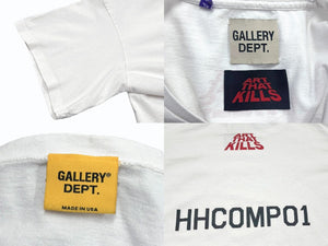 GALLERY DEPT ギャラリーデプト 半袖Tシャツ グラフィティ トップス USA製 コットン ホワイト マルチカラー サイズXL 美品 中古 4b006106