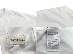 westfall ウェストフォール FRESH プリントＴシャツ 42-231-13-087241 コットン ホワイト サイズL 美品 中古 4b006107