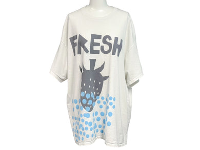 westfall ウェストフォール FRESH プリントＴシャツ 42-231-13-087241 コットン ホワイト サイズL 美品 中古 4b006107
