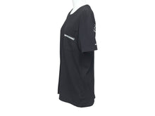 Load image into Gallery viewer, CHROME HEARTS クロムハーツ 半袖Tシャツ サイズS スクロールラベルロゴ プリント ブラック ホワイト 美品 中古 4b006110