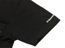 Load image into Gallery viewer, CHROME HEARTS クロムハーツ 半袖Tシャツ サイズS スクロールラベルロゴ プリント ブラック ホワイト 美品 中古 4b006110