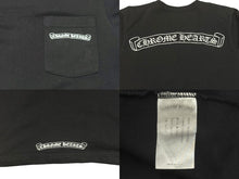 Load image into Gallery viewer, CHROME HEARTS クロムハーツ 半袖Tシャツ サイズS スクロールラベルロゴ プリント ブラック ホワイト 美品 中古 4b006110