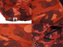 Load image into Gallery viewer, 極美品 A BATHING APE アベイシングエイプ スノーボードジャケット カモ柄 1ST 0ZXLJM140003M ナイロン レッド サイズL 中古 4b006111