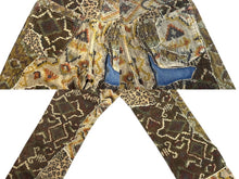 Load image into Gallery viewer, KAPITAL キャピタル パッチワーク レオパード コーデュロイ デニムパンツ KAPITAL KOUNTRY コットン ブラウン サイズ34 美品 中古 4b006112