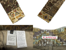 Load image into Gallery viewer, KAPITAL キャピタル パッチワーク レオパード コーデュロイ デニムパンツ KAPITAL KOUNTRY コットン ブラウン サイズ34 美品 中古 4b006112