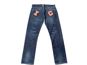 Billionaire Boys Club ビリオネアボーイズクラブ BBC ICE CREAM アイスクリーム デニムパンツ ブルー サイズL 美品 中古 4b006113