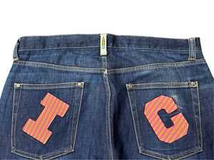 Billionaire Boys Club ビリオネアボーイズクラブ BBC ICE CREAM アイスクリーム デニムパンツ ブルー サイズL 美品 中古 4b006113