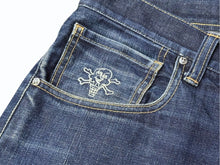 Load image into Gallery viewer, Billionaire Boys Club ビリオネアボーイズクラブ BBC ICE CREAM アイスクリーム デニムパンツ ブルー サイズL 美品 中古 4b006113