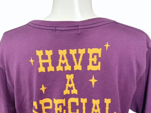 HYSTERIC GLAMOUR ヒステリックグラマー 半袖Tシャツ トップス 0243CT07 コットン パープル サイズS 美品 中古 4b006117