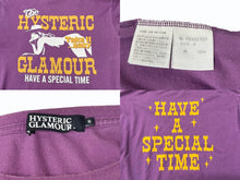 Load image into Gallery viewer, HYSTERIC GLAMOUR ヒステリックグラマー 半袖Tシャツ トップス 0243CT07 コットン パープル サイズS 美品 中古 4b006117