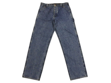 極美品 CHROME HEARTS クロムハーツ デニム カーペンターパンツ クロスボール インディゴ サイズ34 中古 4b006118