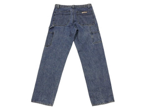 極美品 CHROME HEARTS クロムハーツ デニム カーペンターパンツ クロスボール インディゴ サイズ34 中古 4b006118