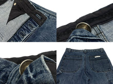 Load image into Gallery viewer, 極美品 CHROME HEARTS クロムハーツ デニム カーペンターパンツ クロスボール インディゴ サイズ34 中古 4b006118