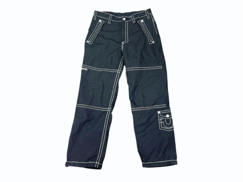 極美品 SUPREME シュプリーム TRUE RELIGION トゥルーレリジョン ナイロンパンツ 中国製 ブラック ホワイト サイズM 中古 4b006120 