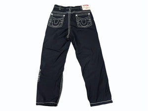 極美品 SUPREME シュプリーム TRUE RELIGION トゥルーレリジョン ナイロンパンツ 中国製 ブラック ホワイト サイズM 中古 4b006120 
