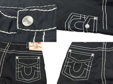 画像をギャラリービューアに読み込む, 極美品 SUPREME シュプリーム TRUE RELIGION トゥルーレリジョン ナイロンパンツ 中国製 ブラック ホワイト サイズM 中古 4b006120 