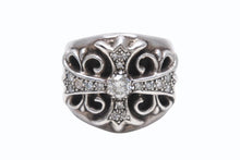 Load image into Gallery viewer, 極美品 CHROME HEARTS クロムハーツ キーパーリング パヴェ ダイヤモンド 24.2g サイズ20.5号 中古 4b006121