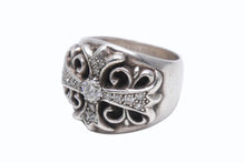 Load image into Gallery viewer, 極美品 CHROME HEARTS クロムハーツ キーパーリング パヴェ ダイヤモンド 24.2g サイズ20.5号 中古 4b006121