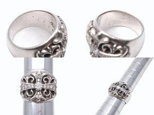 極美品 CHROME HEARTS クロムハーツ キーパーリング パヴェ ダイヤモンド 24.2g サイズ20.5号 中古 4b006121