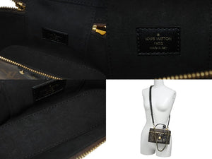 極美品 LOUIS VUITTON ルイヴィトン ヴァニティNV PM ショルダーバッグ M45165 モノグラムリバース レザー PVC 中古 4b006124