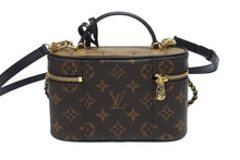 Load image into Gallery viewer, 極美品 LOUIS VUITTON ルイヴィトン ヴァニティNV PM ショルダーバッグ M45165 モノグラムリバース レザー PVC 中古 4b006124