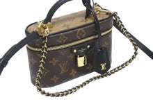 Load image into Gallery viewer, 極美品 LOUIS VUITTON ルイヴィトン ヴァニティNV PM ショルダーバッグ M45165 モノグラムリバース レザー PVC 中古 4b006124