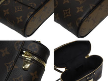 Load image into Gallery viewer, 極美品 LOUIS VUITTON ルイヴィトン ヴァニティNV PM ショルダーバッグ M45165 モノグラムリバース レザー PVC 中古 4b006124