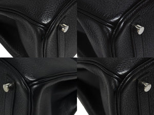 極美品 HERMES エルメス バーキン30 ハンドバッグ トゴ ブラック シルバー金具 T刻印 中古 4b006134