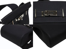 Load image into Gallery viewer, 新品同様 エルメス HERMES アッカドPM W刻印 ワンショルダーバッグ ネイビー トゴ 新型 シルバー金具 中古 4b006138