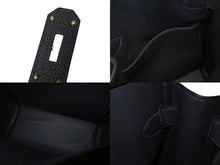 Load image into Gallery viewer, 新品同様 エルメス HERMES アッカドPM W刻印 ワンショルダーバッグ ネイビー トゴ 新型 シルバー金具 中古 4b006138