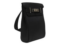 Load image into Gallery viewer, 新品同様 エルメス HERMES アッカドPM U刻印 ワンショルダーバッグ ブラック トゴ 新型 シルバー金具 中古 4b006140