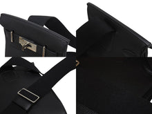 Load image into Gallery viewer, 新品同様 エルメス HERMES アッカドPM U刻印 ワンショルダーバッグ ブラック トゴ 新型 シルバー金具 中古 4b006140