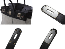 Load image into Gallery viewer, 極美品 HERMES エルメス ハンドバッグ オータクロア40 B刻印 ブラック トワル パラジウム金具 中古 4b006141