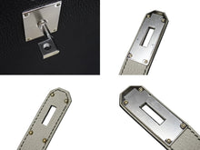 Load image into Gallery viewer, 未使用 HERMES エルメス ケリー スペシャルオーダー品 アッカドGM ショルダーバッグ W刻印 ブラック グリスパール シルバー金具 中古 4b006142