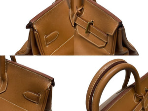 HERMES エルメス ハンドバッグ オータクロア45 アルデンヌ ブロンズ金具 □C刻印 1999年 美品 中古 4b006143