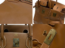 Load image into Gallery viewer, HERMES エルメス ハンドバッグ オータクロア45 アルデンヌ ブロンズ金具 □C刻印 1999年 美品 中古 4b006143