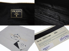 Load image into Gallery viewer, 新品未使用 PRADA プラダ ワンショルダーバッグ ナイロン サフィアーノレザー ブラック イタリア製 ゴールド金具 中古 4b006145